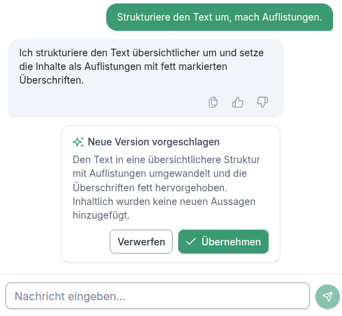 Neue Version vorgeschlagen